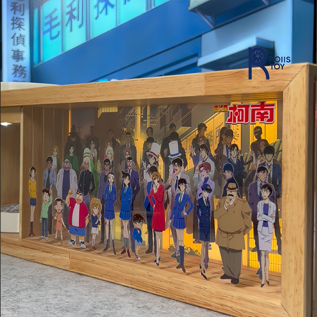 Glowing Light Box: Detective Conan Family Group Photo