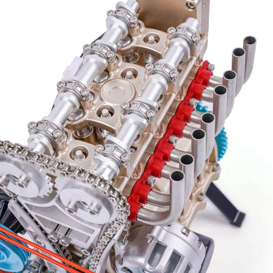 GearPlayer™ TECHING L4 Car Engine Model Full Metal Assembling Four-cylinder Building Kits