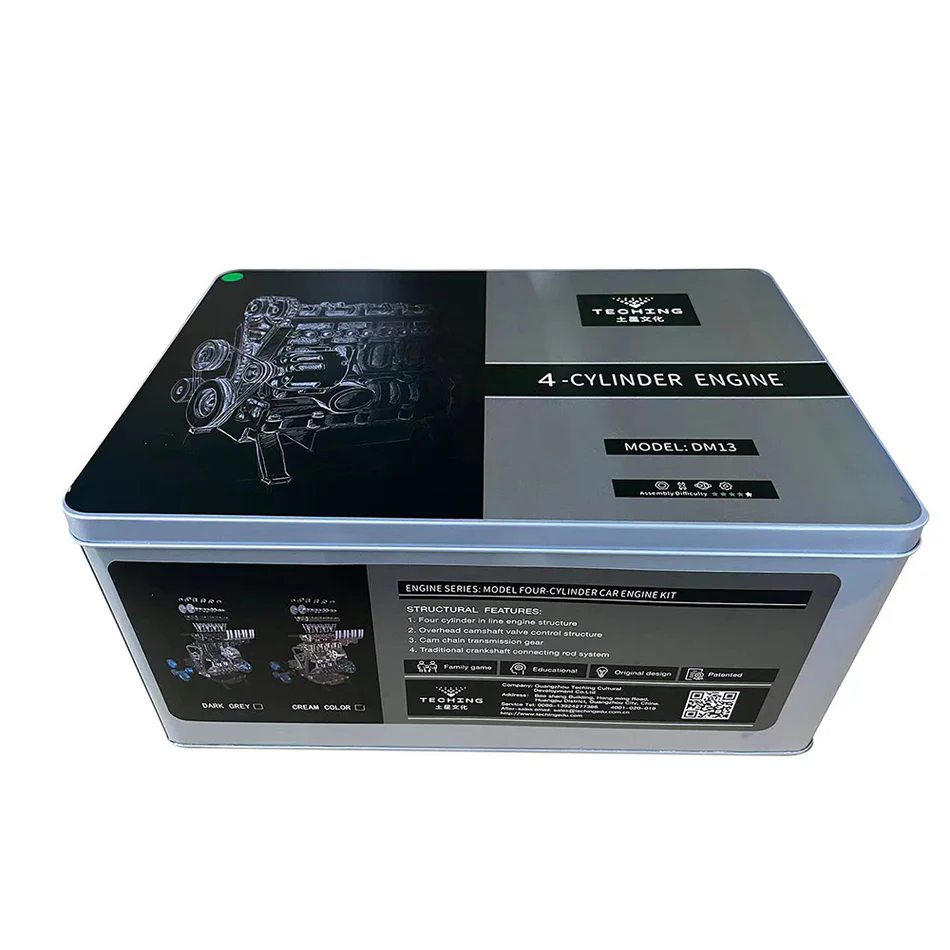 GearPlayer™ TECHING L4 Car Engine Model Full Metal Assembling Four-cylinder Building Kits