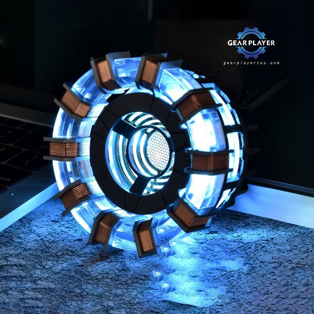 GearPlayer™1/1 MK1 Heart-Shaped Arc Reactor, Reactor Model with LED Arc Reactor Light Rechargeable Superhero Lamp