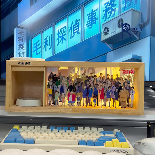 Glowing Light Box: Detective Conan Family Group Photo