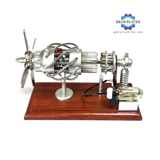 GearPlayer™ 16 Cylinder Hot Air Stirling Engine Model