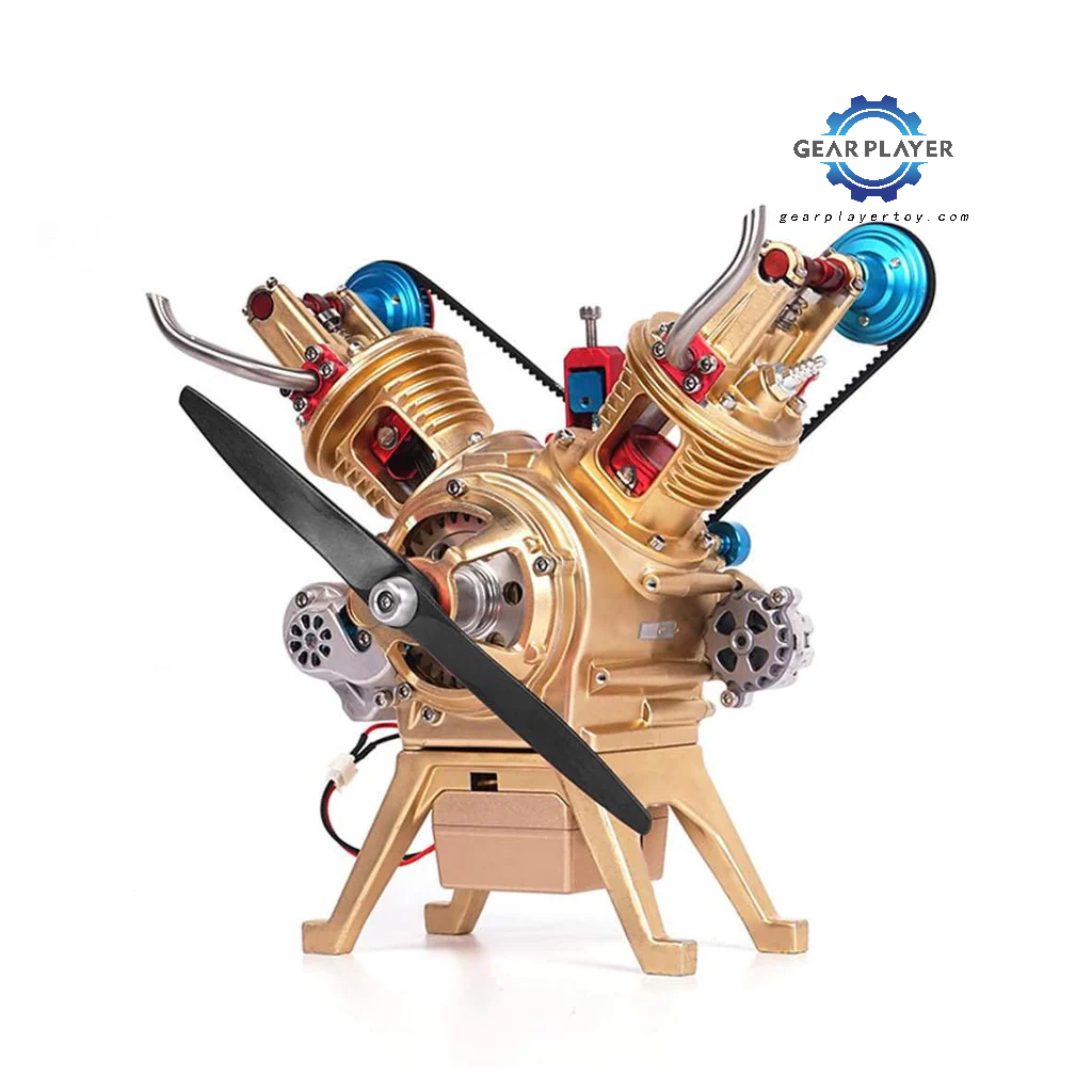 GearPlayer™ TECHING Alloy Mini Manual Assembly V2 Double-cylinder Model Kits