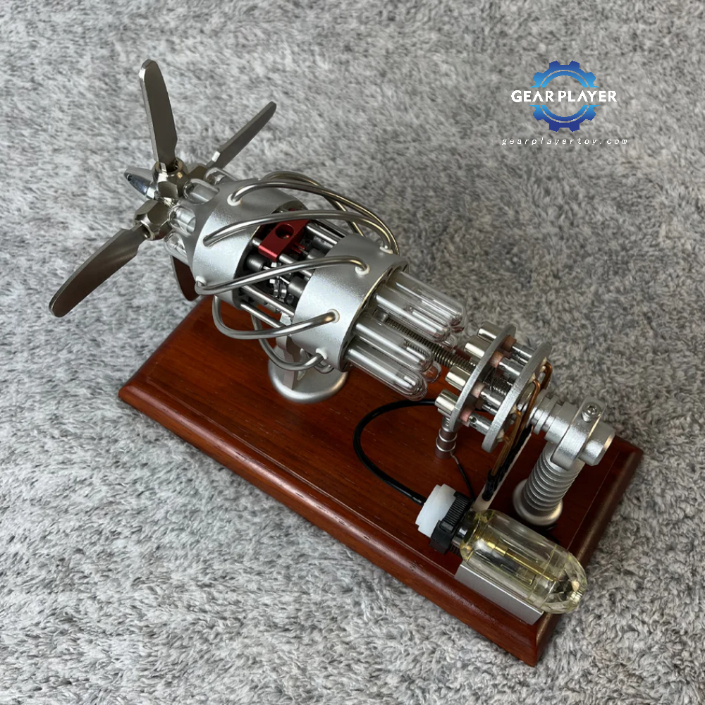 GearPlayer™ 16 Cylinder Hot Air Stirling Engine Model