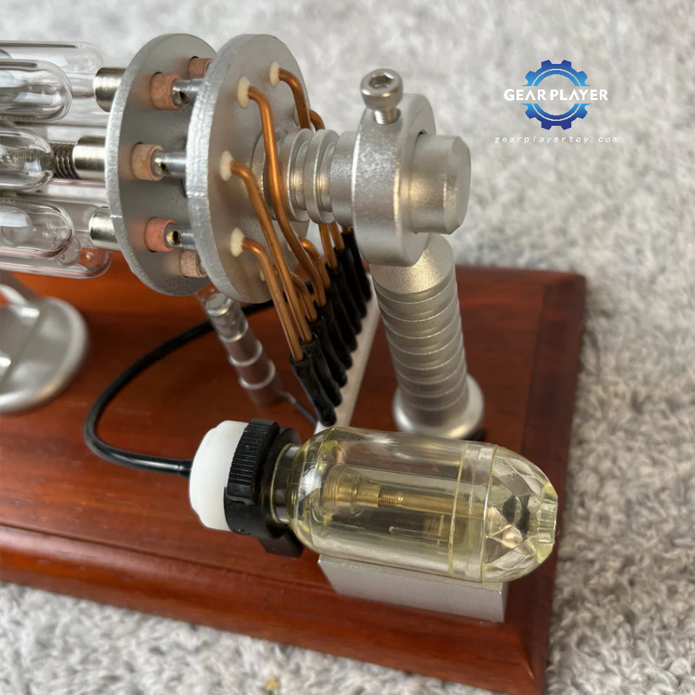 GearPlayer™ 16 Cylinder Hot Air Stirling Engine Model